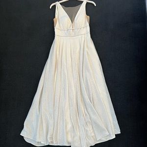 Jenny Yoo Carmen Size 8 Metallic Gold